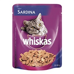 WHISKAS SABOR CARNE EN SALSA ADULTO 1+ ANOS