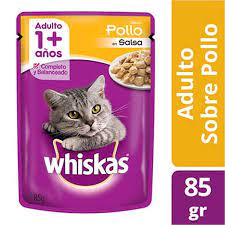 WHISKA SABOR POLLO SALSA ADULTO 1+ANOS