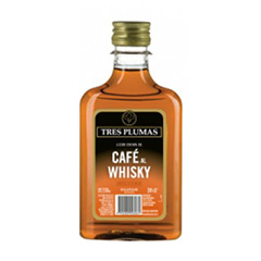 LICOR T. PLUMAS CAFE-WHISKY PETACA