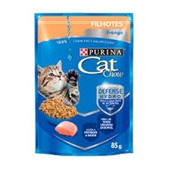 CAT CHOW ALIM. P/GATITOS HUMEDOS C/POLLO
