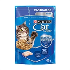 CAT CHOW ALIM. HUM. P/GTOS. ESTERIZ. C/PESCADOS