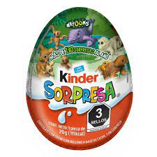 HUEVO KINDER SORPRESA VERDE 20G