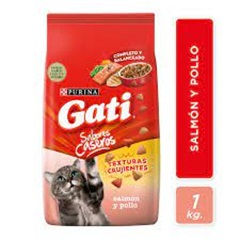 GATI ALIM. P/GTOS. SALMON Y POLLO