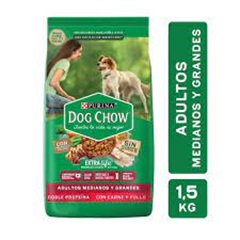 DOG CHOW ALIM. P/PERROS ADULTOS MED.-GRANDES CAR
