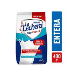 L. LECHERA LECHE EN PVO. 400G
