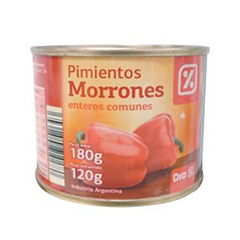 DIA% PIMIENTOS MORRONES ENTEROS COMUNES LATA