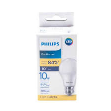 PHILIPS LAMPARA ECOHOME LUZ CALIDA 10W 1 UN